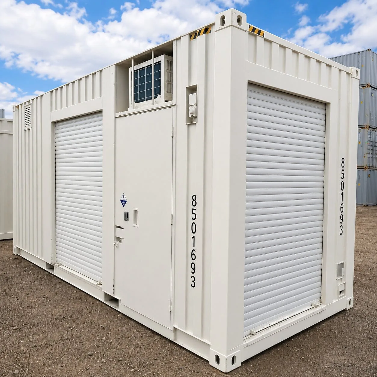 20ft event kiosk container with serving window and awning