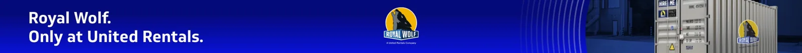 Royal Wolf. Only at United Rentals