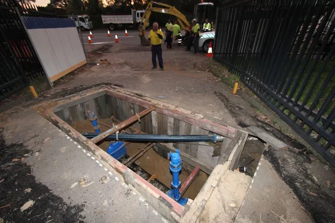 Timber Shoring used in Water Main Project – Cronulla