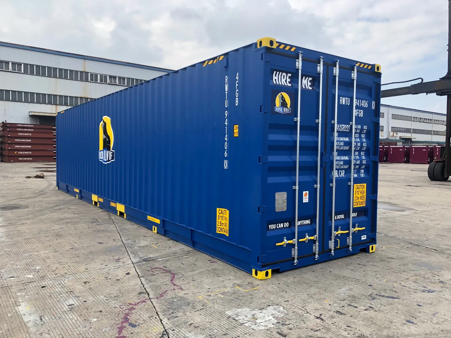 40ft Hardside Pallet Wide Container