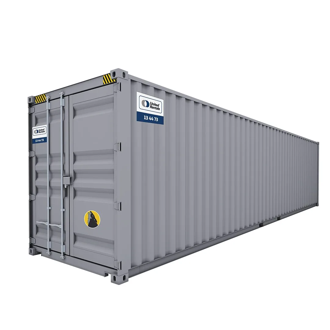 40ft Wolf Lock high cube shipping container with tri-locking security system