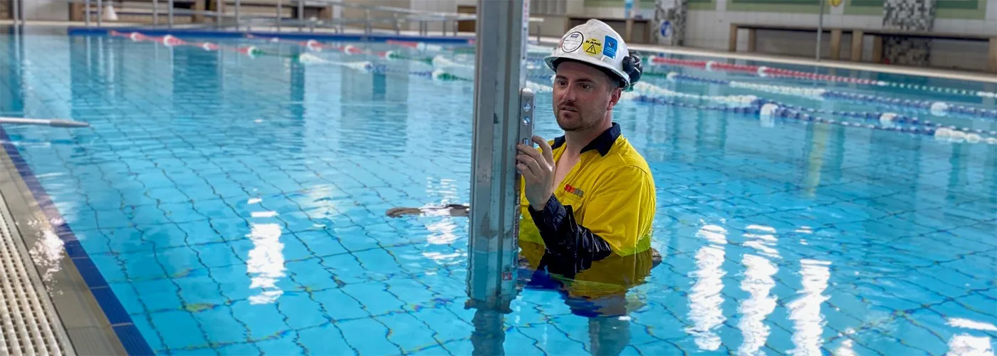 Propping the Ceiling of an Indoor Swimming Pool Without Draining It – Merri-bek