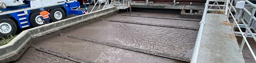Horizontal Props To Support Sewage Tank Dividing Wall – Brisbane