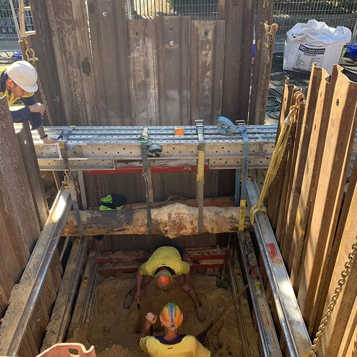 Shoring an Excavation in Loose Sand – Sydney