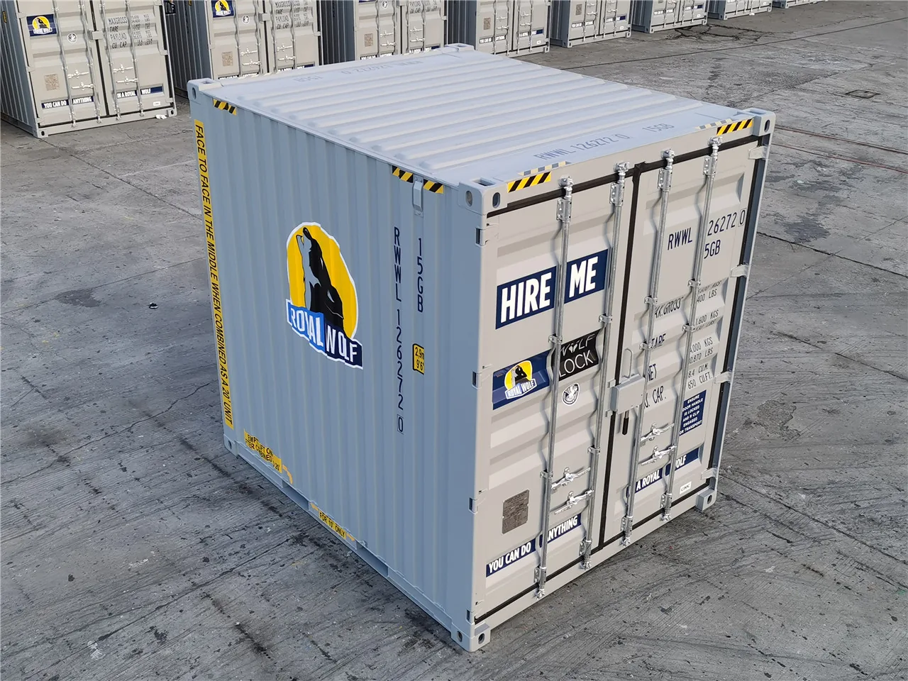 10ft Wolf Lock High Cube Shipping Container