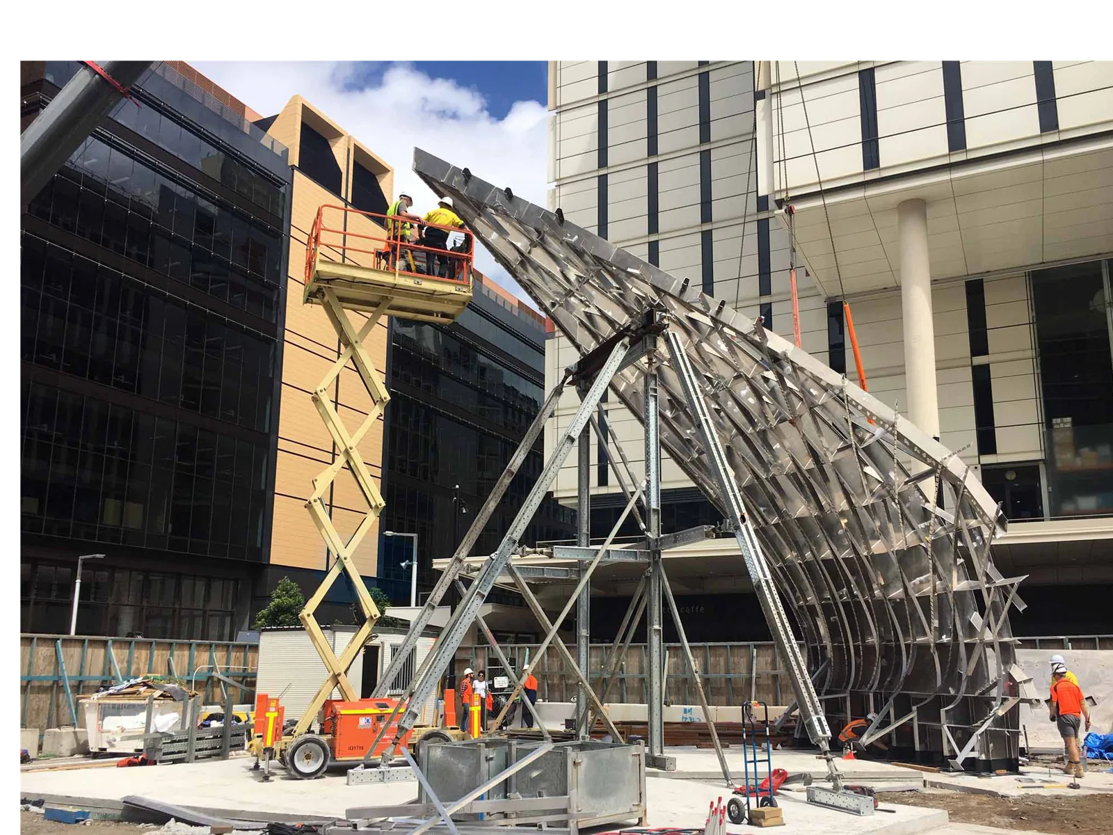 bespoke engineeringin propping for united rentals at redfurn Sydney