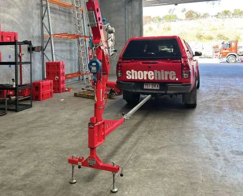 davit arm trailer hitch mount