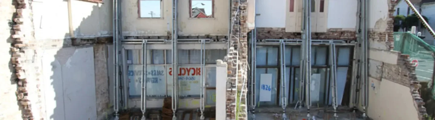 Raking Props for Facade Retention – Sydney