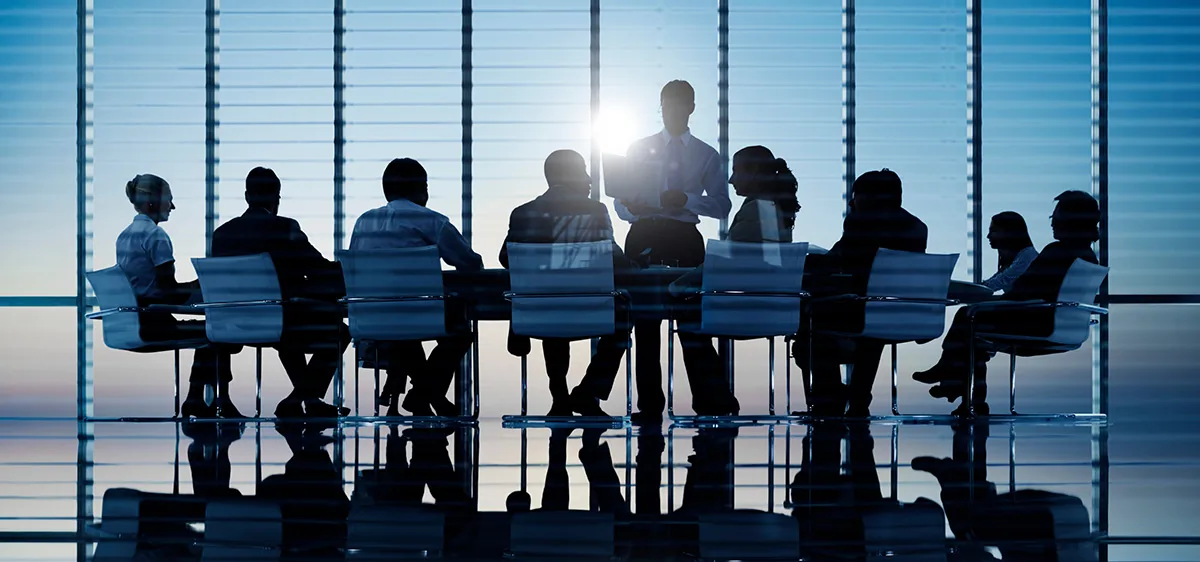 Silhouettes Of Business People